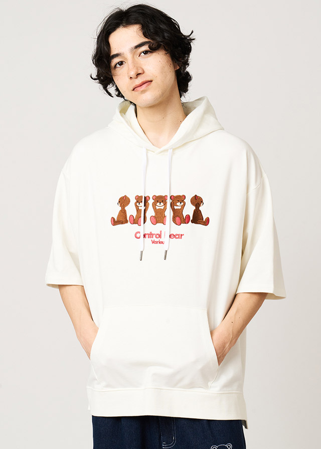 コントロールベア｜半袖パーカー
