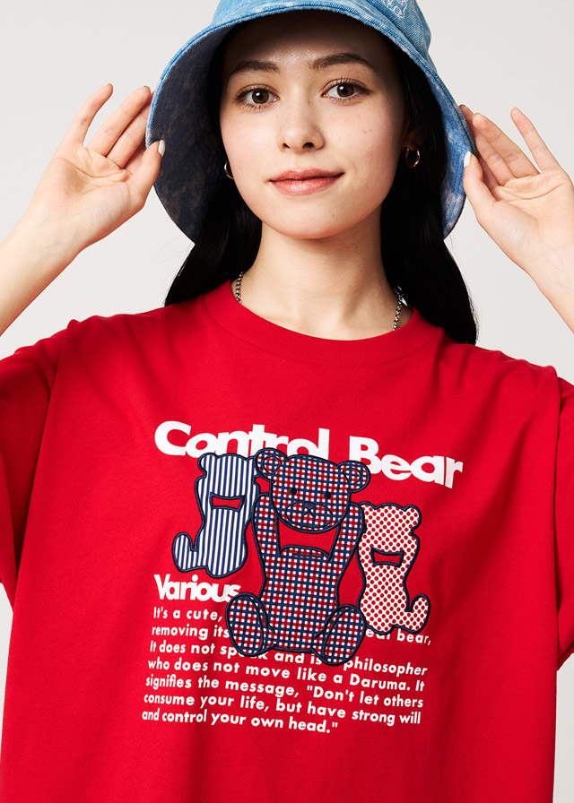 コントロールベア｜アップリケTシャツ