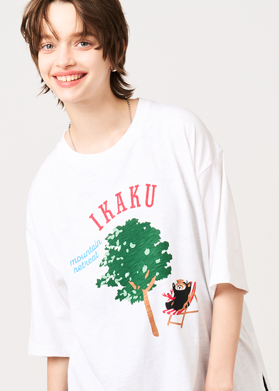 イカクマウンテンリトリート｜ビッグシルエットスラブTシャツ