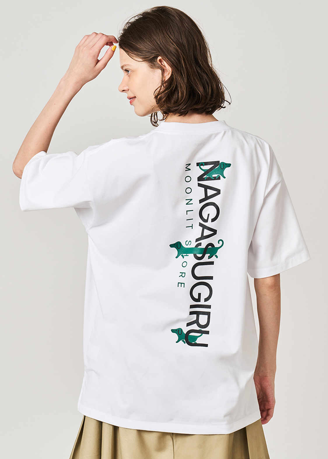 ナガスギルイヌホリデーアットザリゾート｜ヘビーウェイトドライヘンリーネックビッグTシャツ