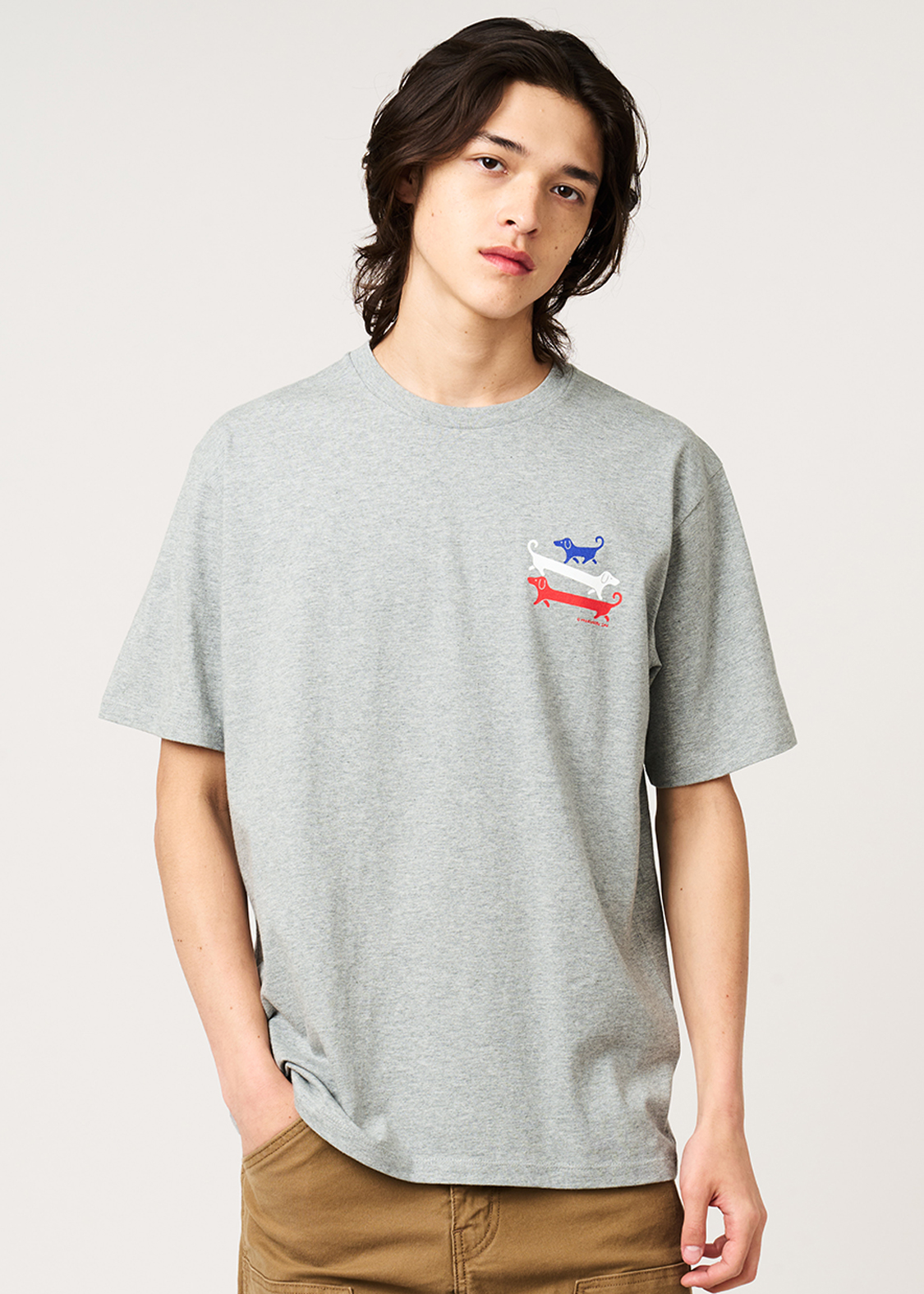 スタックトナガスギルイヌ｜Tシャツ