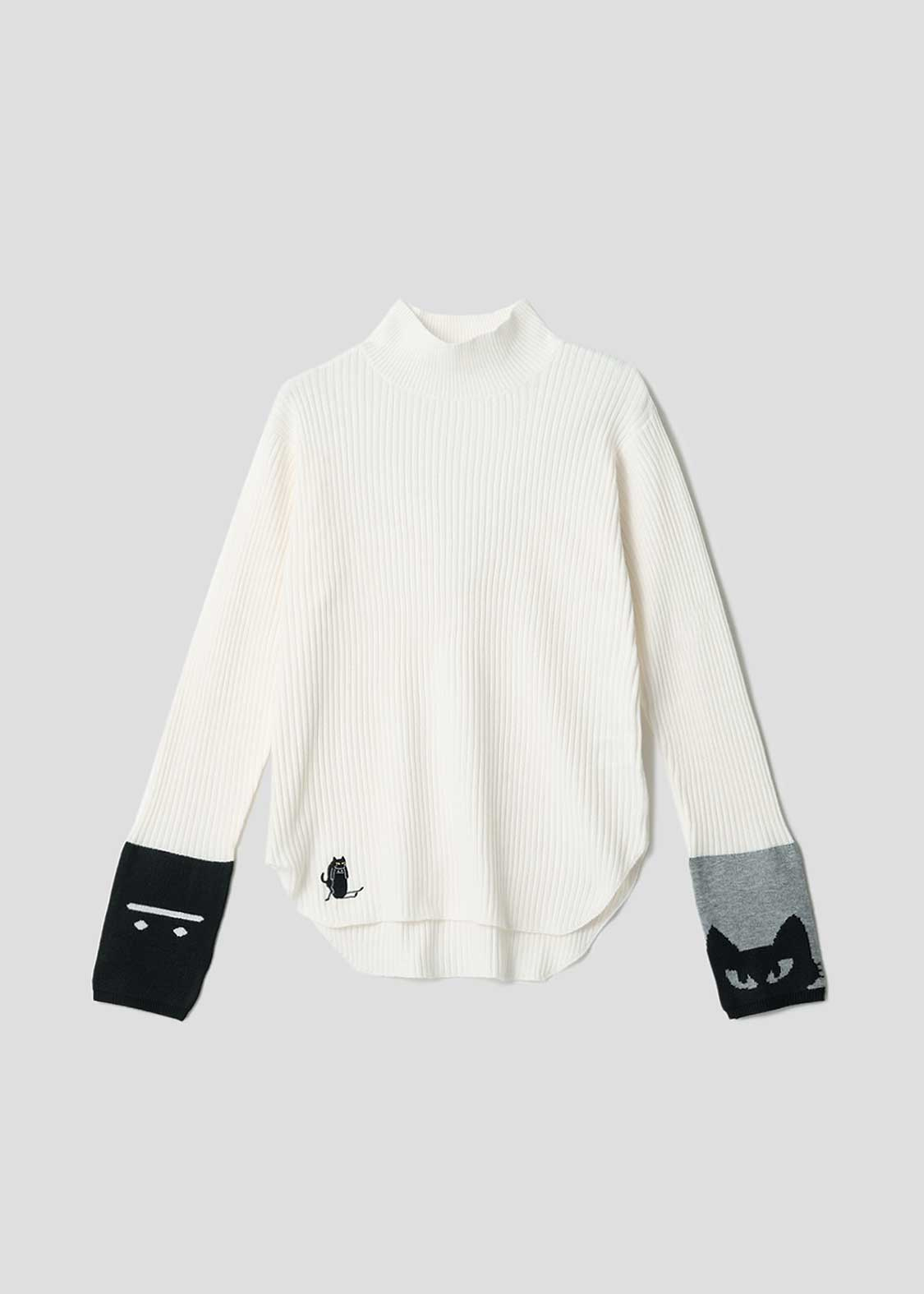 ネコカブリビューティフルシャドー｜サムホールニット