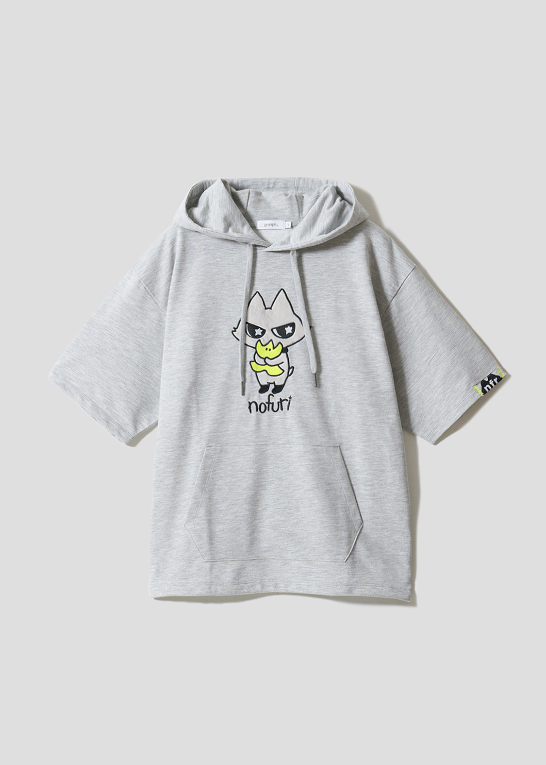 ノフリ｜ビッグシルエット半袖パーカー