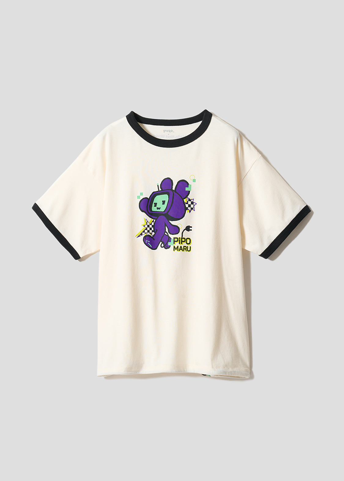 ピポマル｜ビッグシルエットトリムTシャツ
