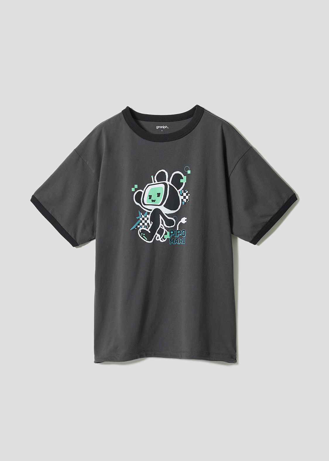 ピポマル｜ビッグシルエットトリムTシャツ