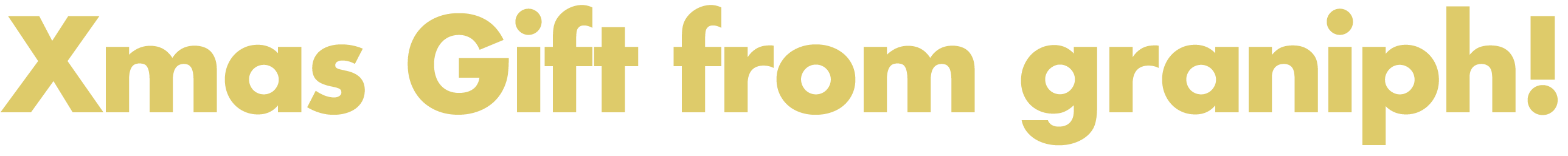 Xmas Gift from graniph!