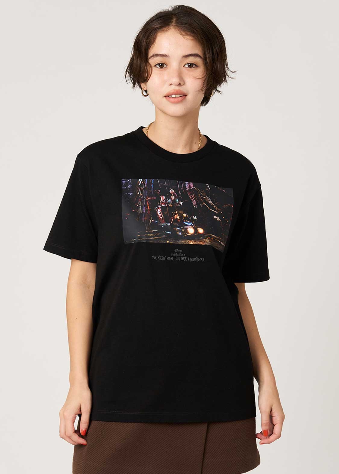 【新品未使用匿名即日発送】グラニフ　ナイトメアコラボ　ルーズフィットシャツ　L 新品未使用匿名即日発送】グラニフ ナイトメアコラボ ルーズフィット