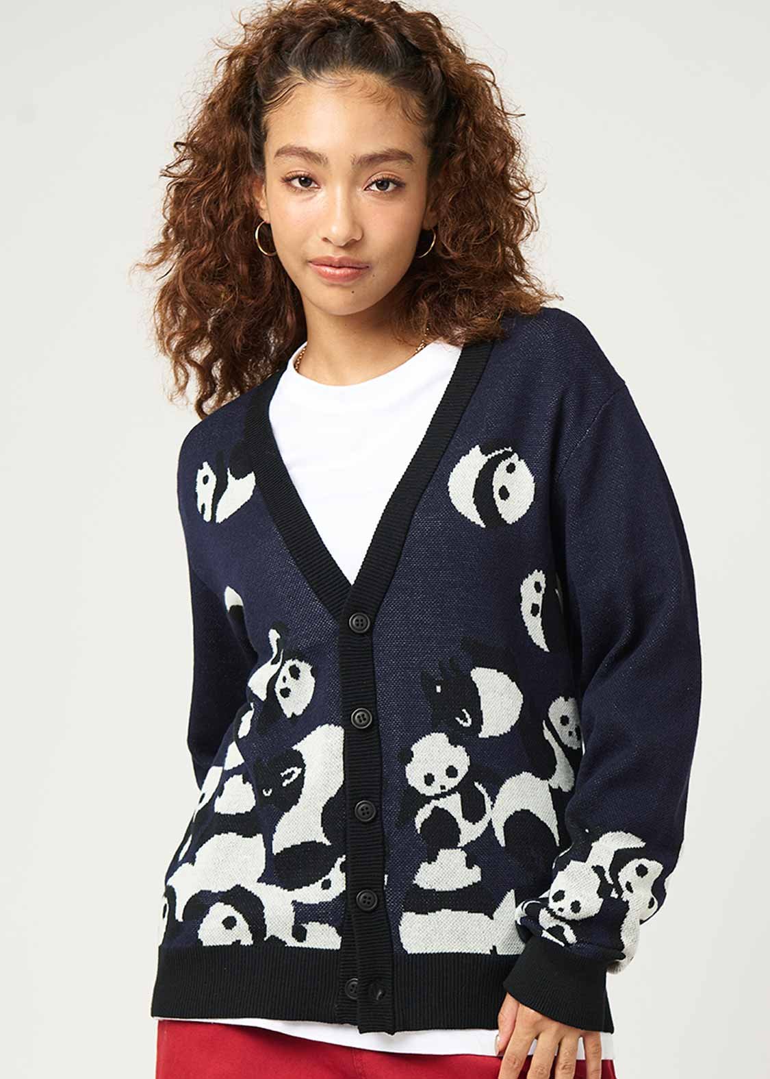 グラニフ 石黒亜矢子 DJ NYAO｜ウォッシャブルジャカードカーディガン