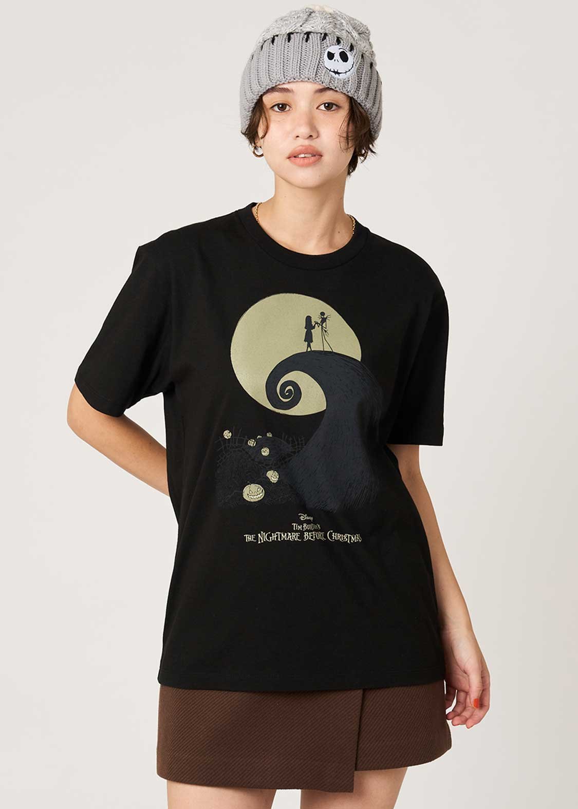 【新品未使用匿名即日発送】グラニフ　ナイトメアコラボ　ルーズフィットシャツ　L 新品未使用匿名即日発送】グラニフ ナイトメアコラボ ルーズフィット