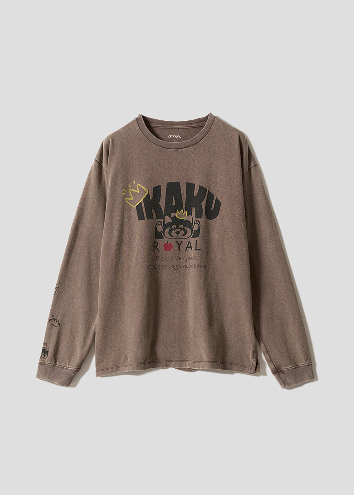 イカクロイヤル｜ヴィンテージビッグシルエット長袖Tシャツ