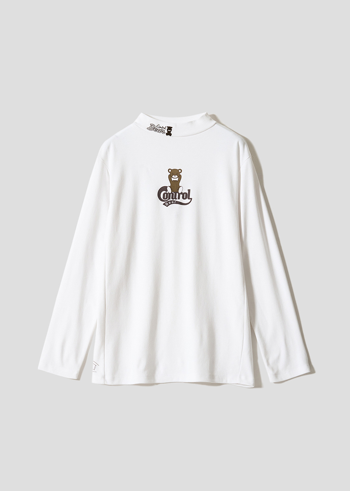 コントロールベアカレッジスタイル｜ハイネック長袖Tシャツ