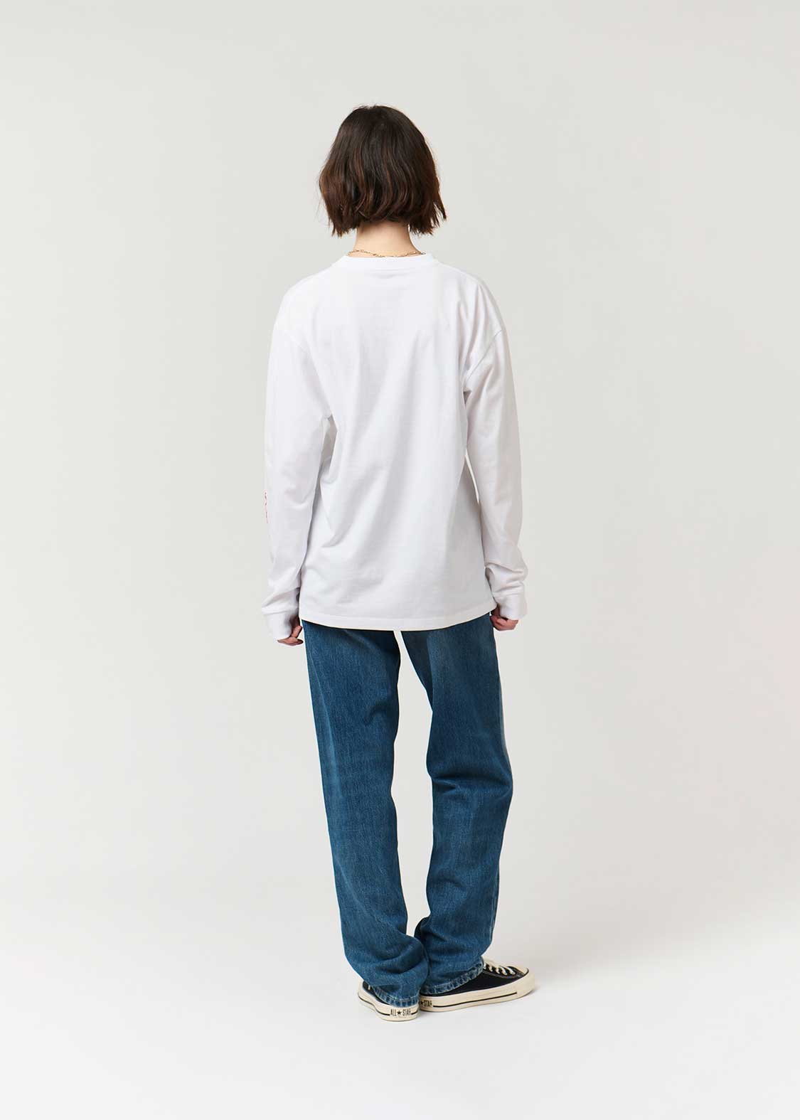 イカクキャッチングアンアップル｜長袖Tシャツ｜ユニセックス