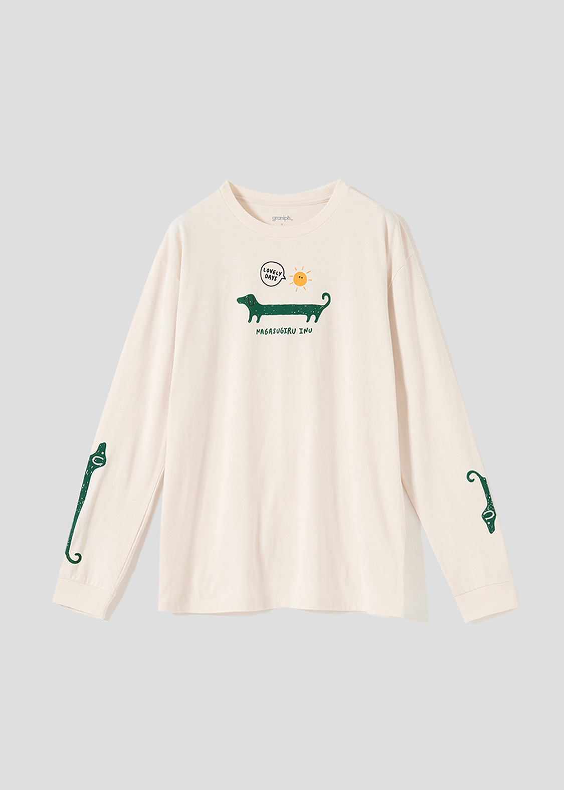 デイリーナガスギルイヌ｜長袖Tシャツ