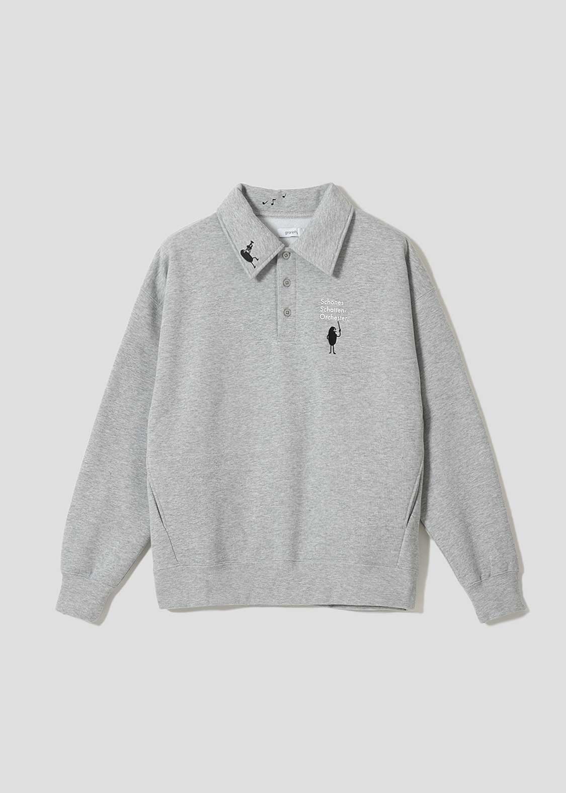 ビューティフルシャドーオーケストラ｜フワキモウ裏毛襟付スウェット