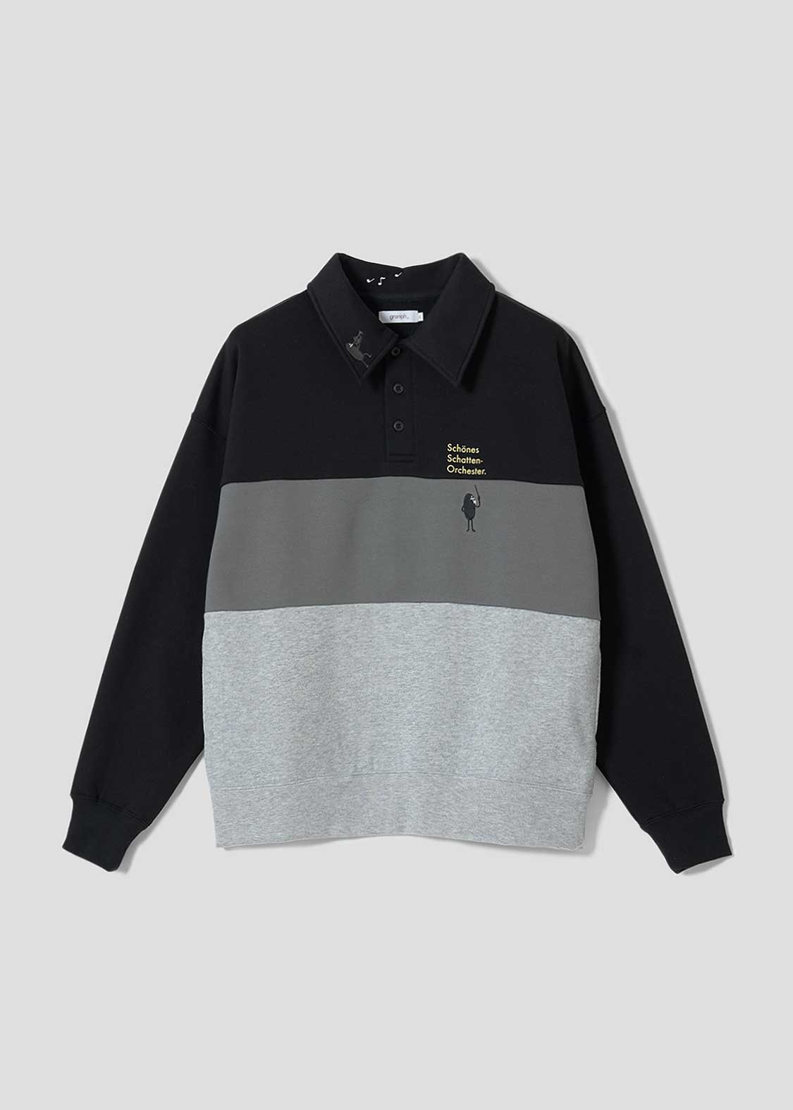 ビューティフルシャドーオーケストラ｜フワキモウ裏毛襟付スウェット