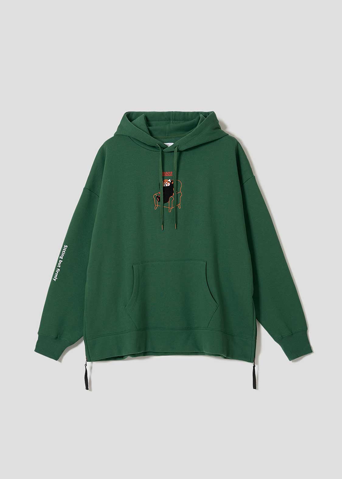 イカクスワリ｜フワキモウ裏毛パーカー