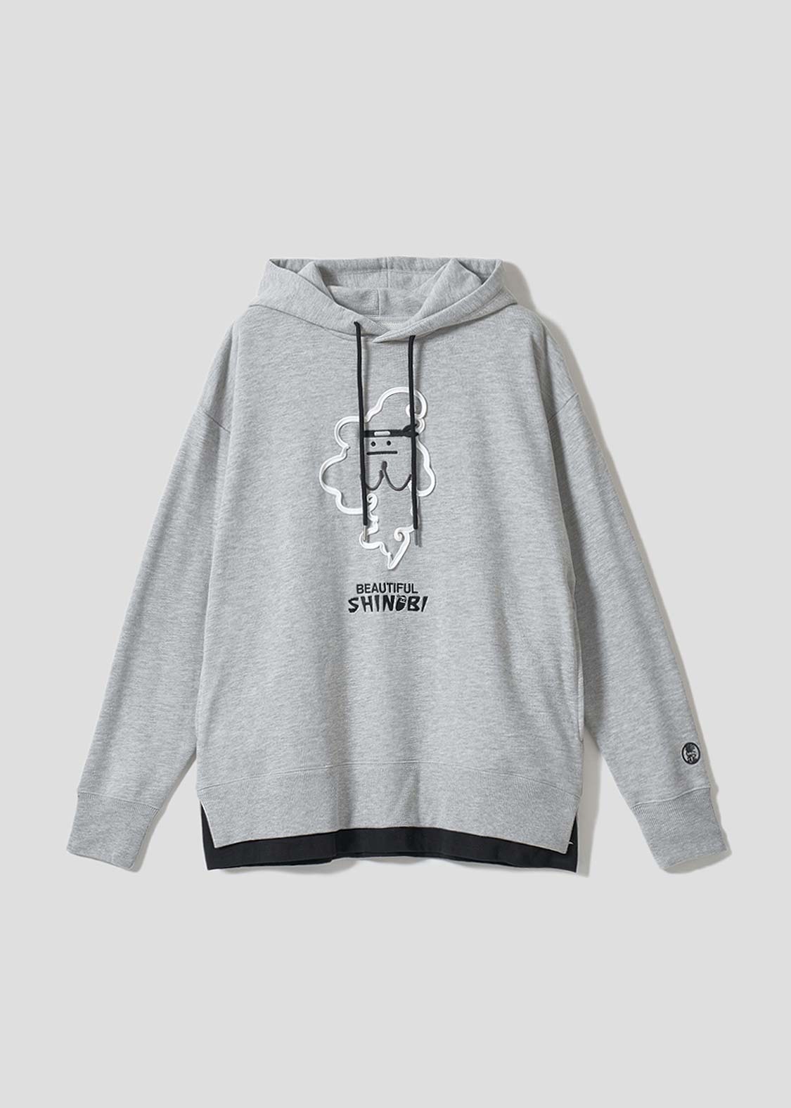 ビューティフルシャドーシノビ｜裏毛レイヤードビッグパーカー