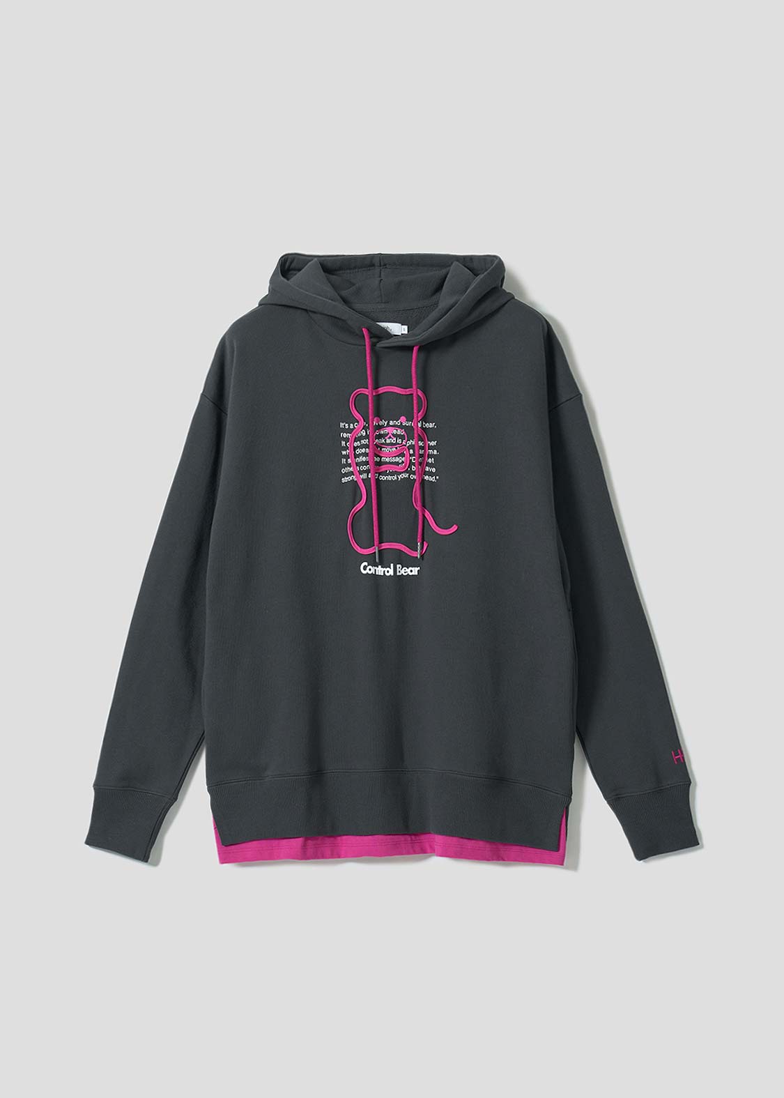 コントロールベア｜裏毛レイヤードビッグパーカー