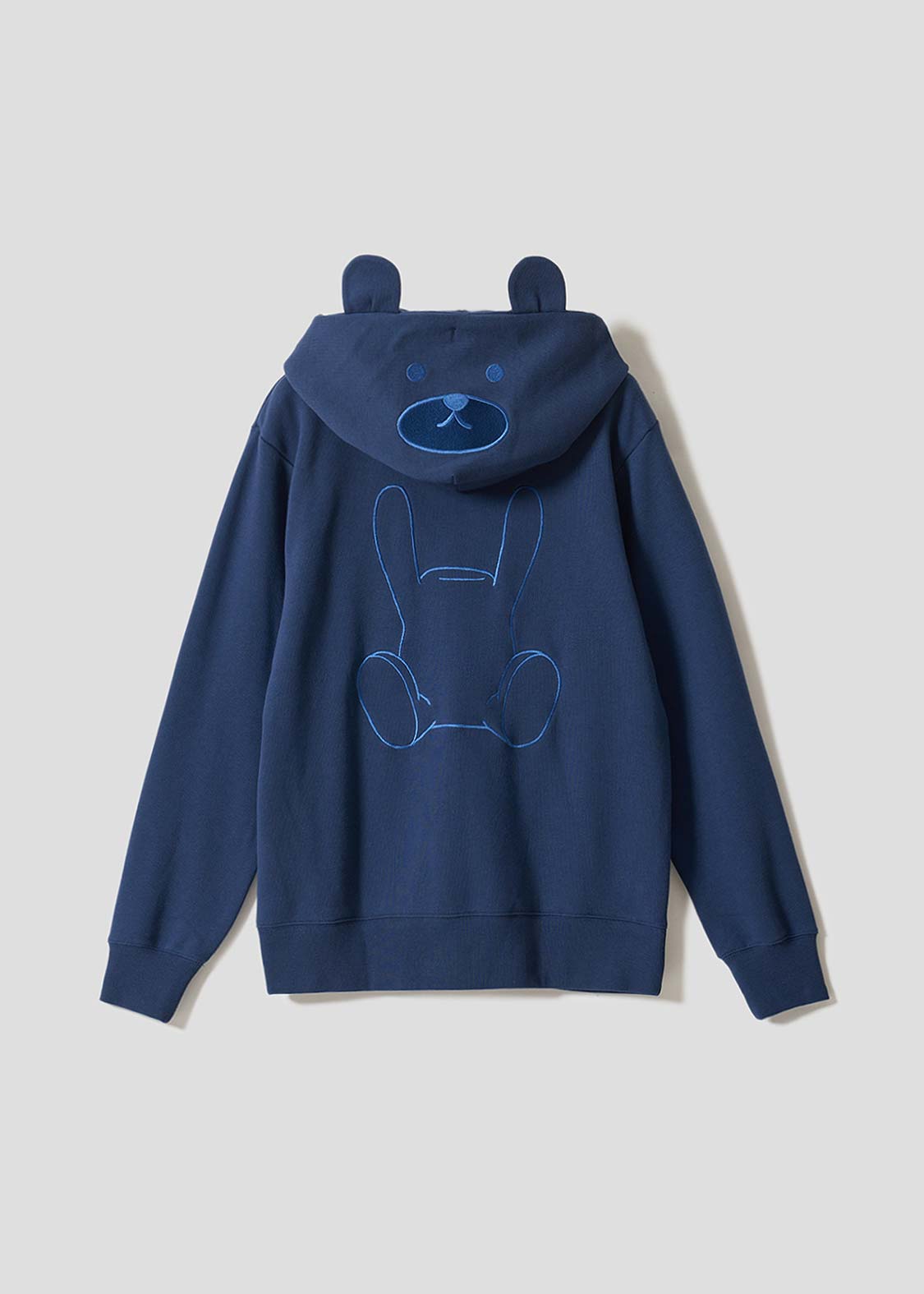 コントロールベア｜バックフェイスジップパーカー