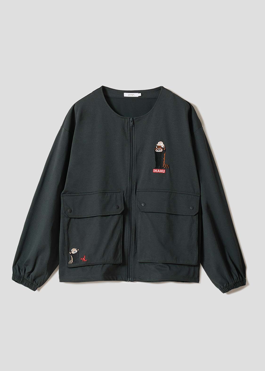 イカクセイチョウ｜ジップカーディガン