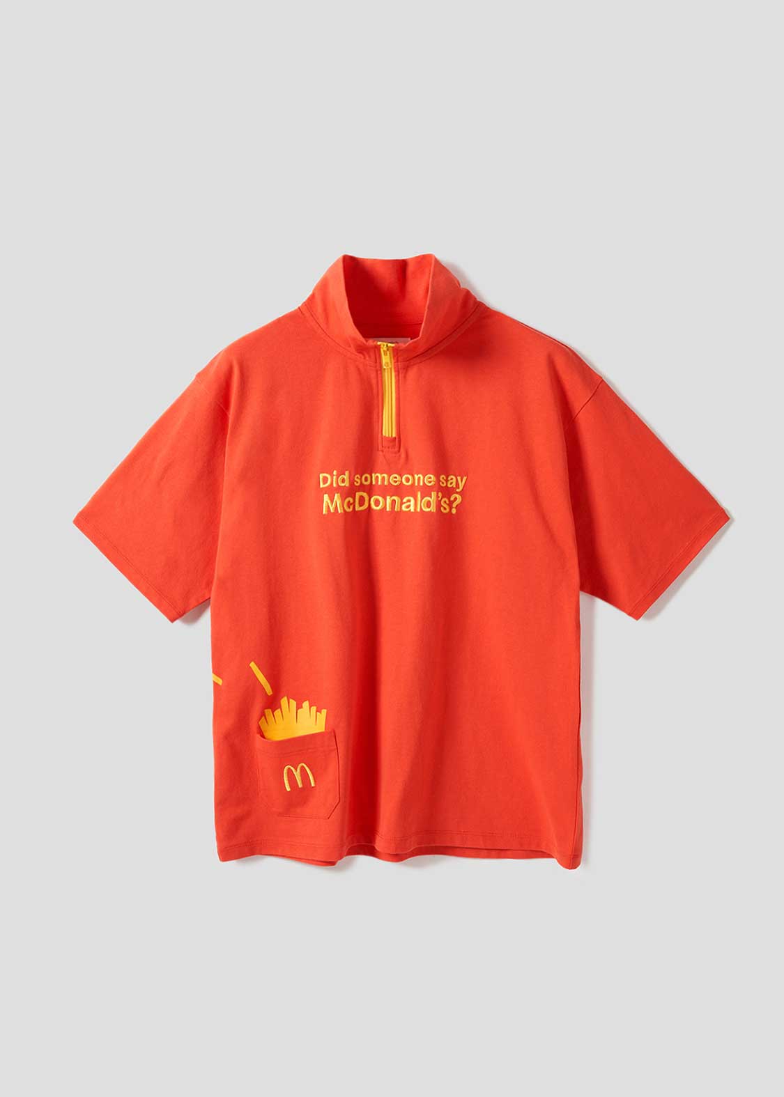 マクドナルドのお味はいかが？｜ミニ裏毛ハーフジップビッグ