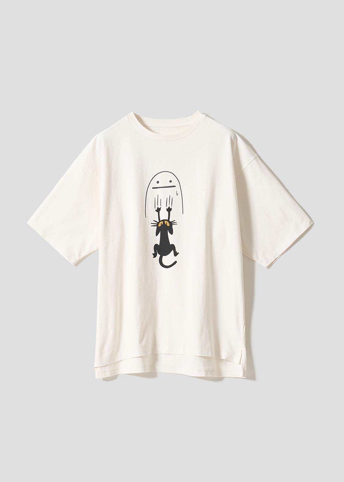 ネコカブリビューティフルシャドー｜ピグメントビッグシルエットTシャツ