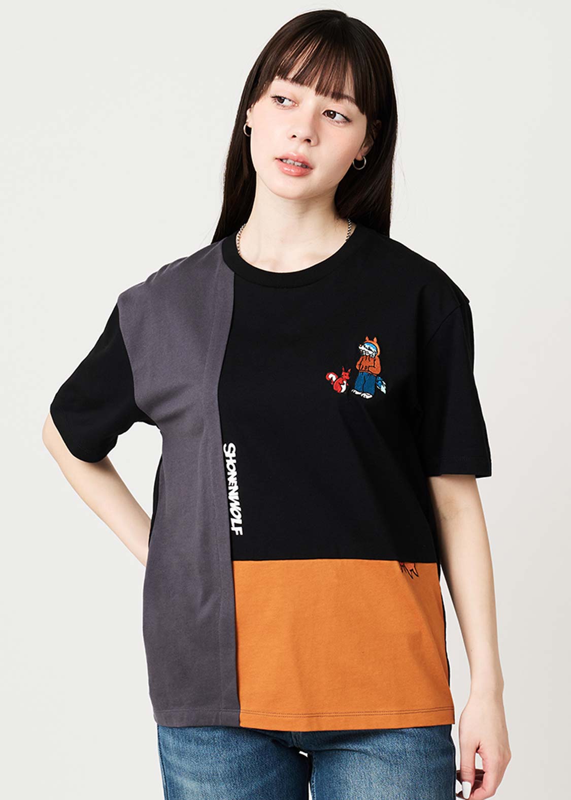 少年ウルフ Tシャツ