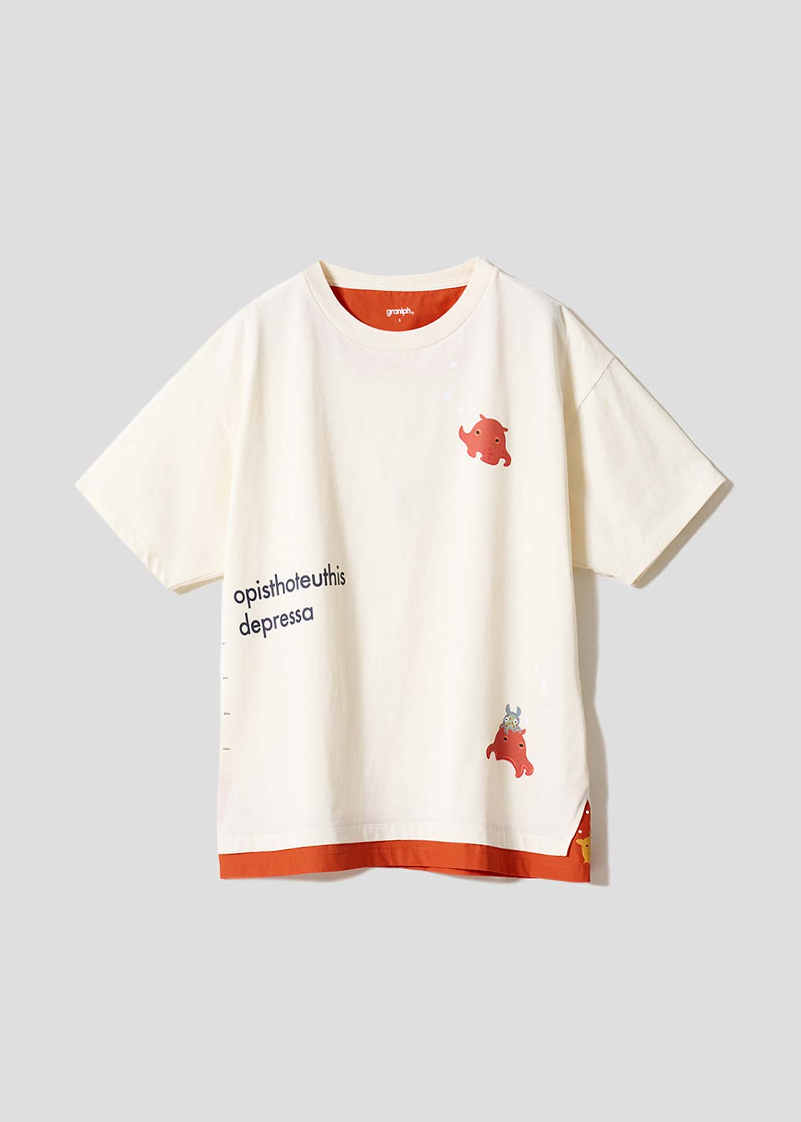 メンダコ｜レイヤードビッグシルエットTシャツ