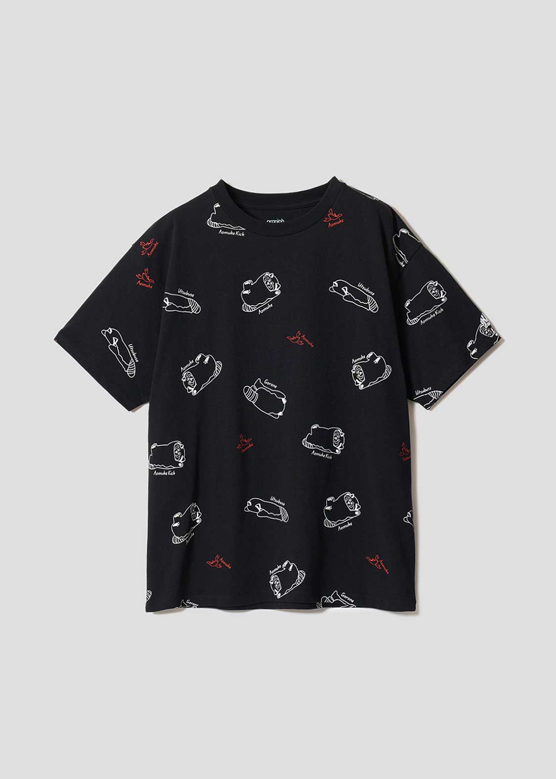 イカクゴロン｜総柄ビッグシルエットTシャツ