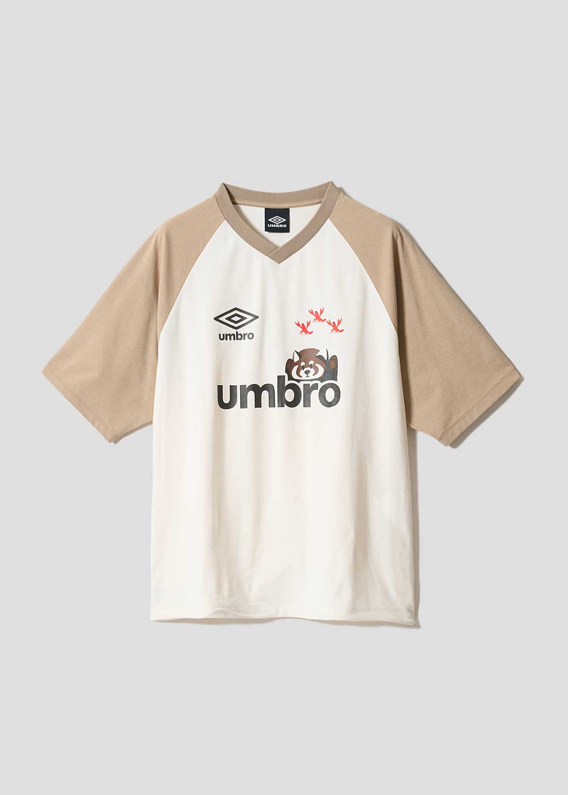 イカクアンブロ｜VネックラグランビッグシルエットTシャツ