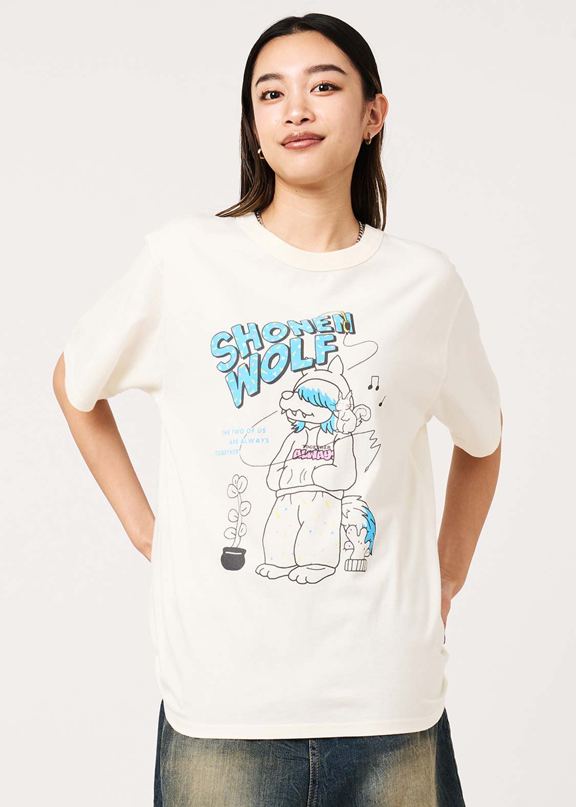 少年ウルフ Tシャツ
