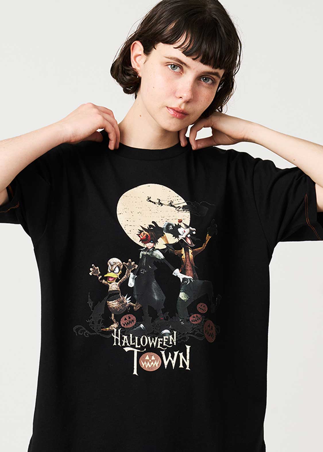 ハロウィンタウン｜ビッグシルエットTシャツ｜ユニセックス｜グラニフ