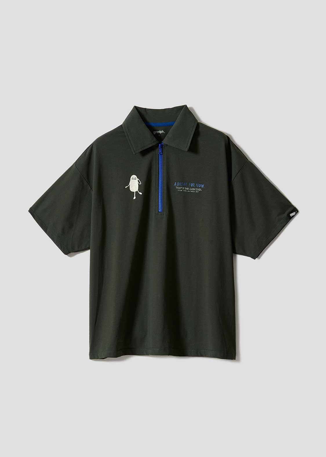 ビューティフルシャドージャストビーヒア｜ハーフジップビッグシルエットTシャツ