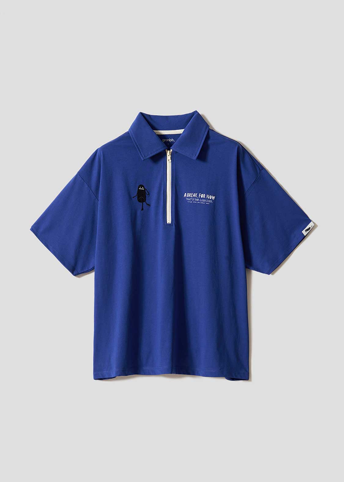 ビューティフルシャドージャストビーヒア｜ハーフジップビッグシルエットTシャツ