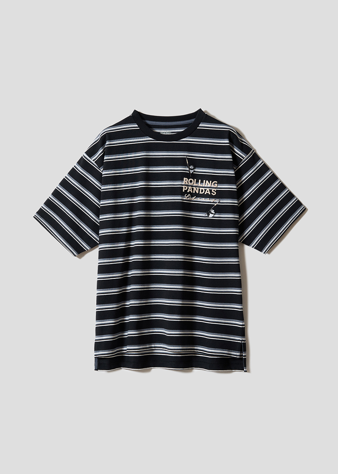 ローリングパンダズライブラリー｜ボーダービッグシルエットTシャツ