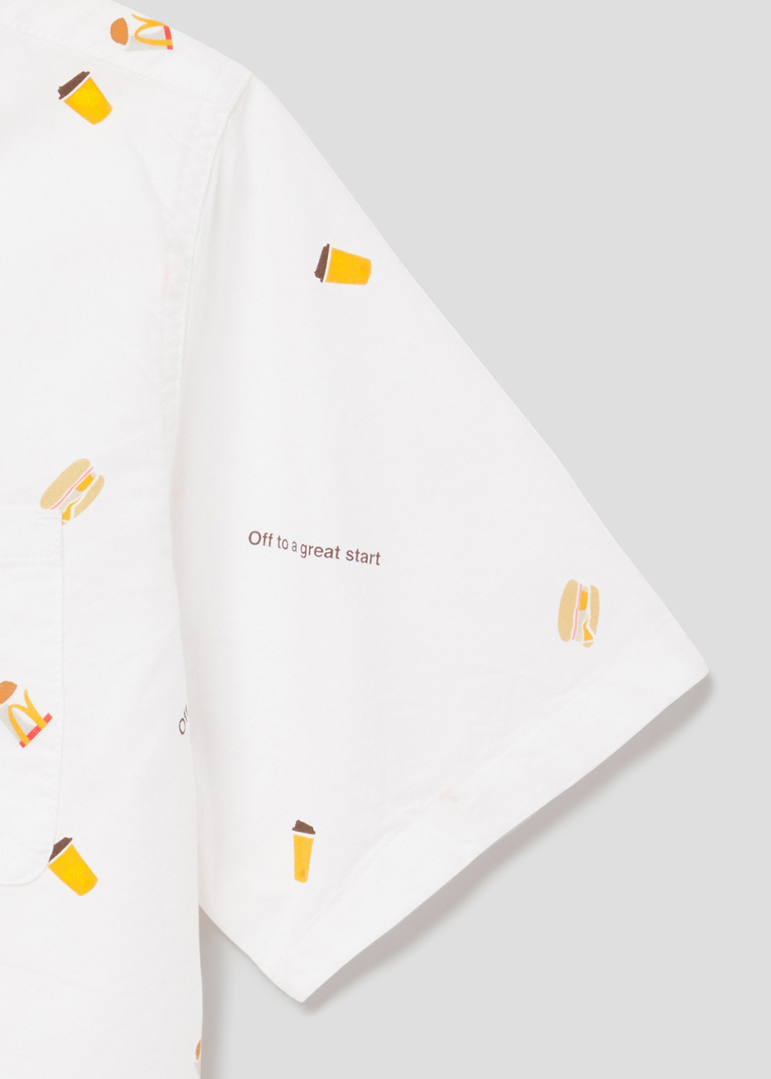 ユニセックス 朝マックパターン マクドナルド コラボ半袖シャツ グラニフ公式オンラインストア