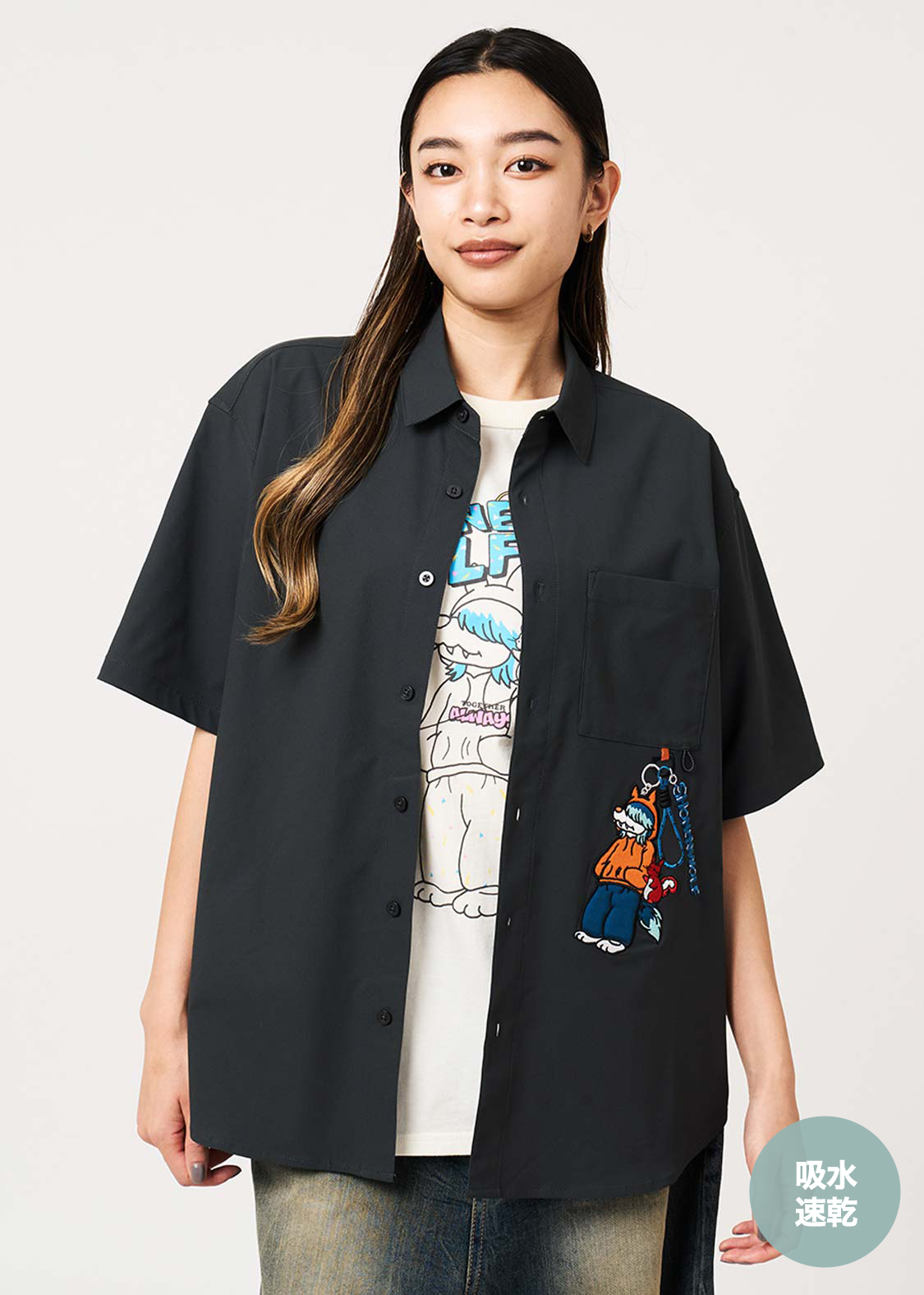 少年ウルフ シャツ・ブラウス