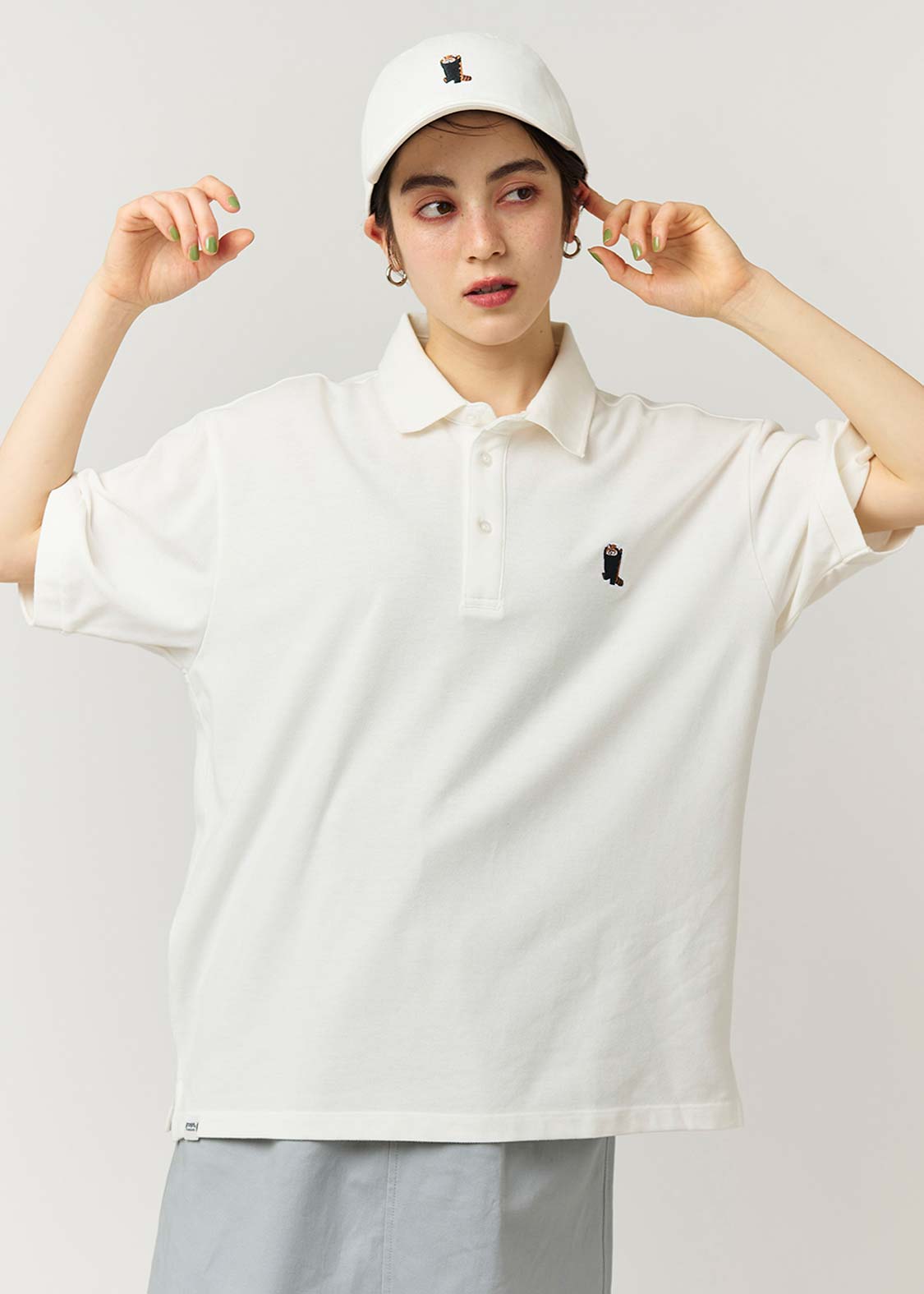 GRANCY】Ziplayered Wideshort Poloshirt / ジップレイヤード