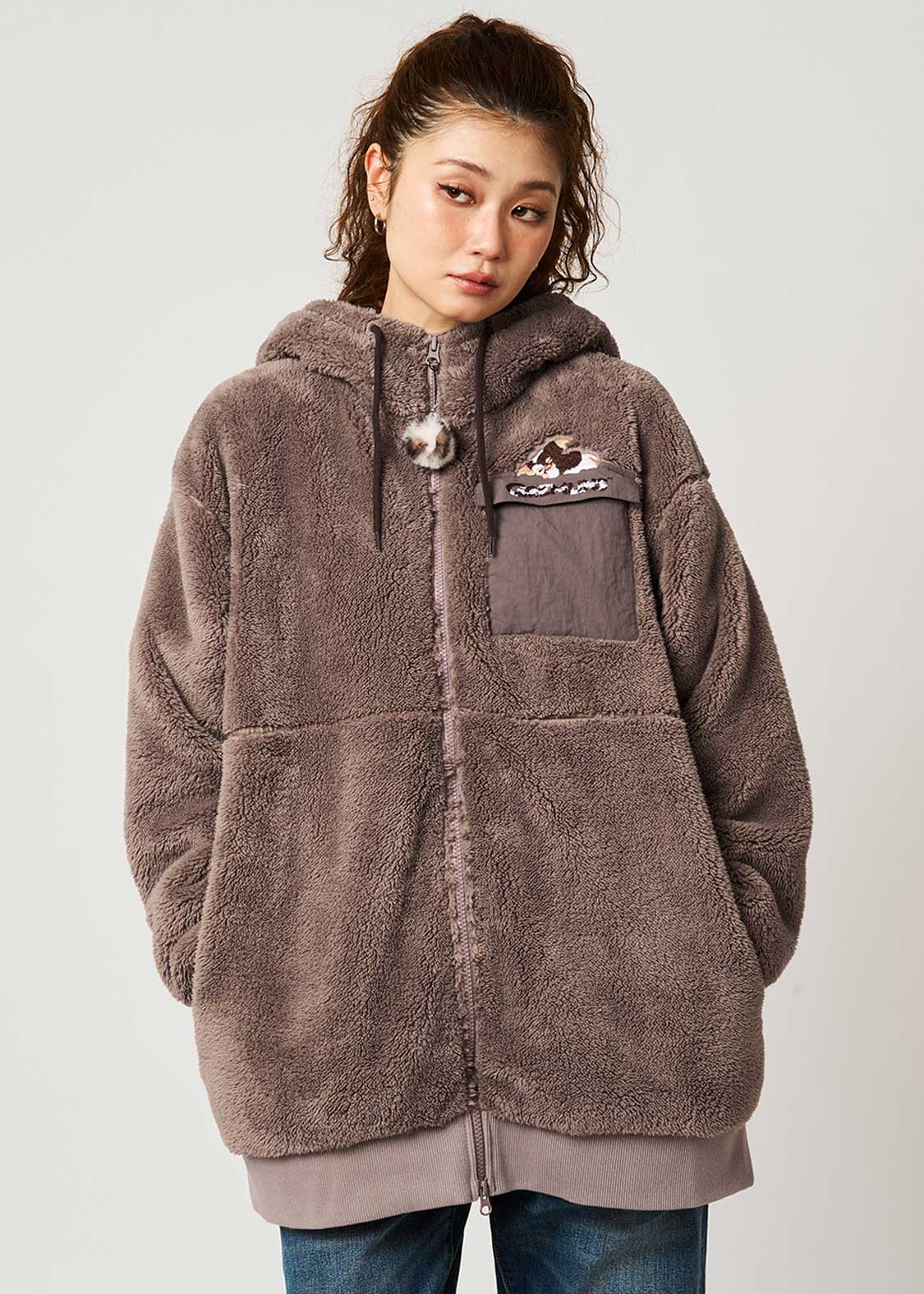 ギズモ ヘルメット｜ボアジップパーカー｜ユニセックス｜グラニフ