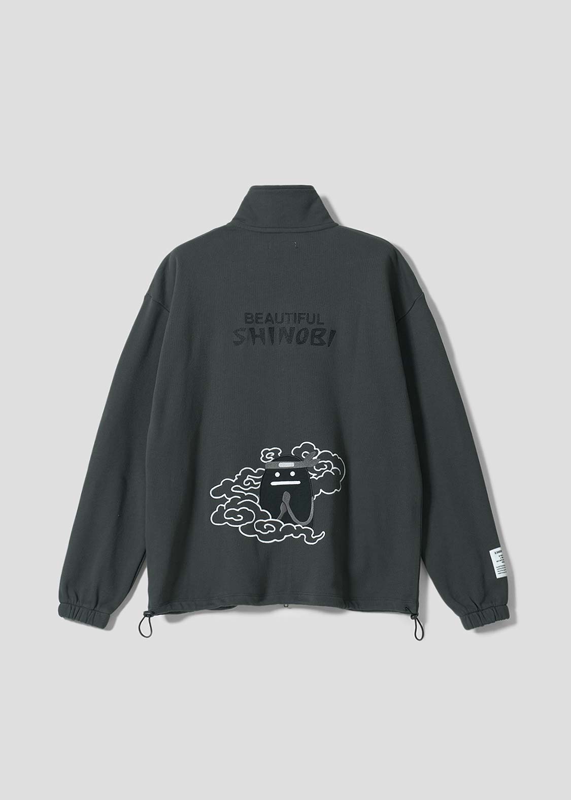 ビューティフルシャドーシノビ｜裏毛スタンドジップブルゾン