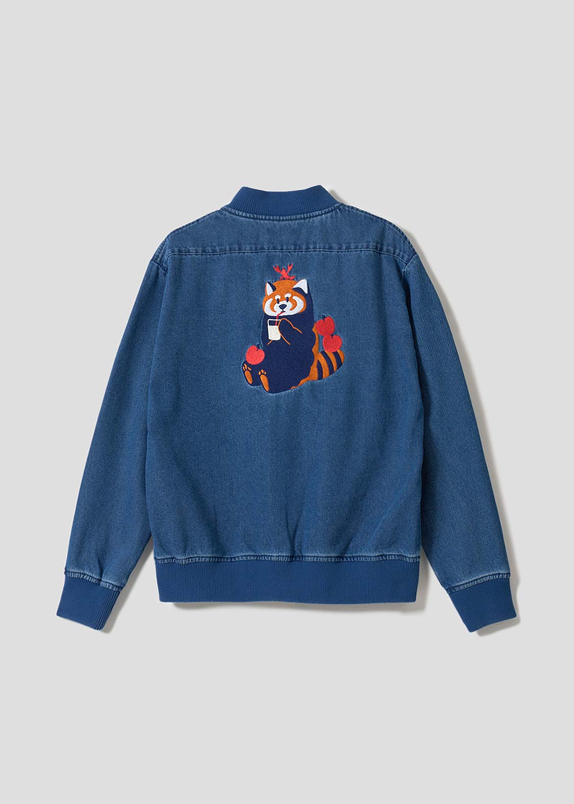 イカクノリンゴ｜デニムジップブルゾン