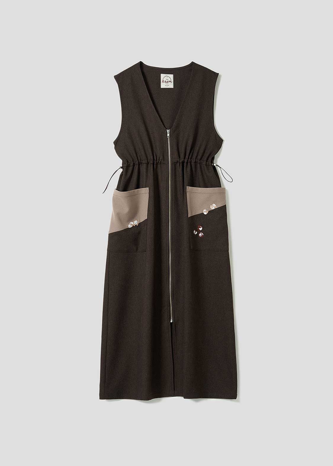 ローリングパンダズティー｜フロントジップワンピース