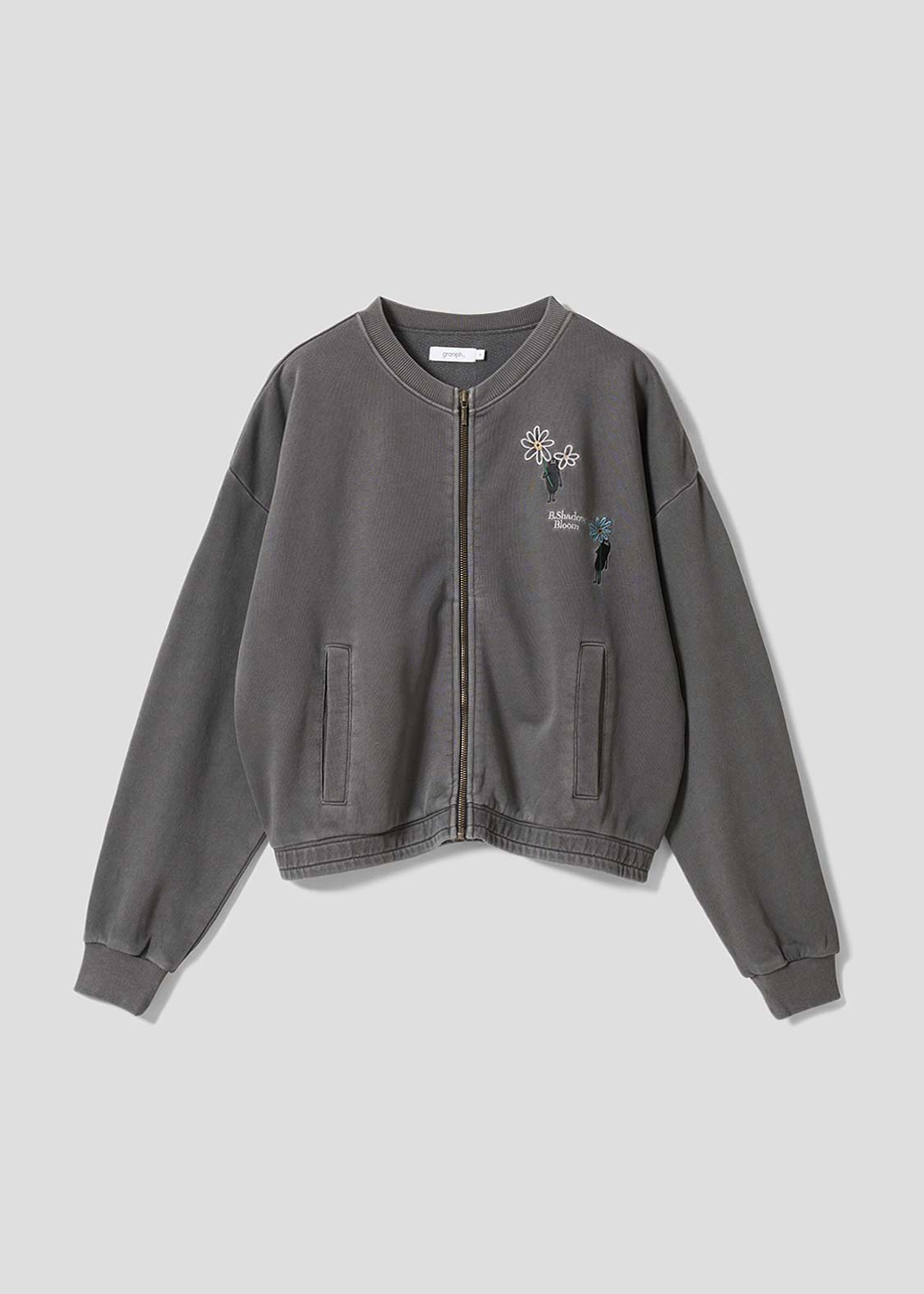 ビューティフルシャドーブルーム｜裏毛クルーネックカーディガン