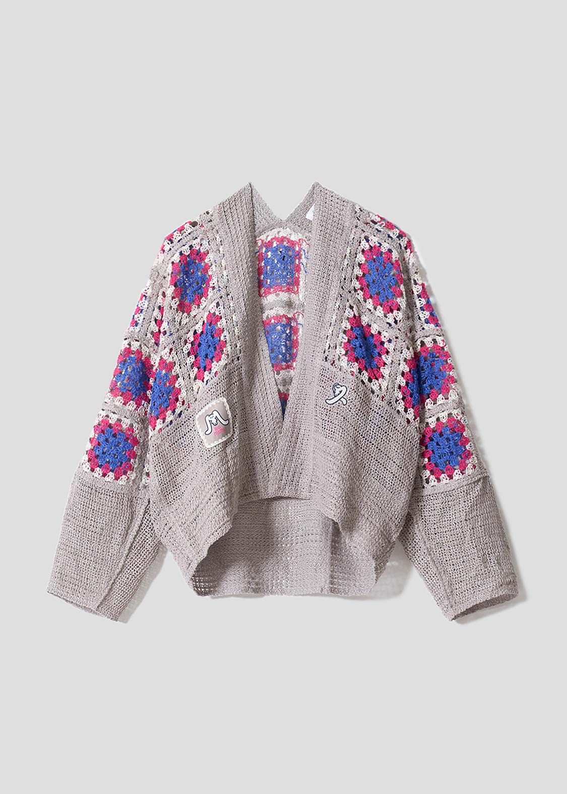 ビッグミミ｜クロシェ編みショートニットカーディガン