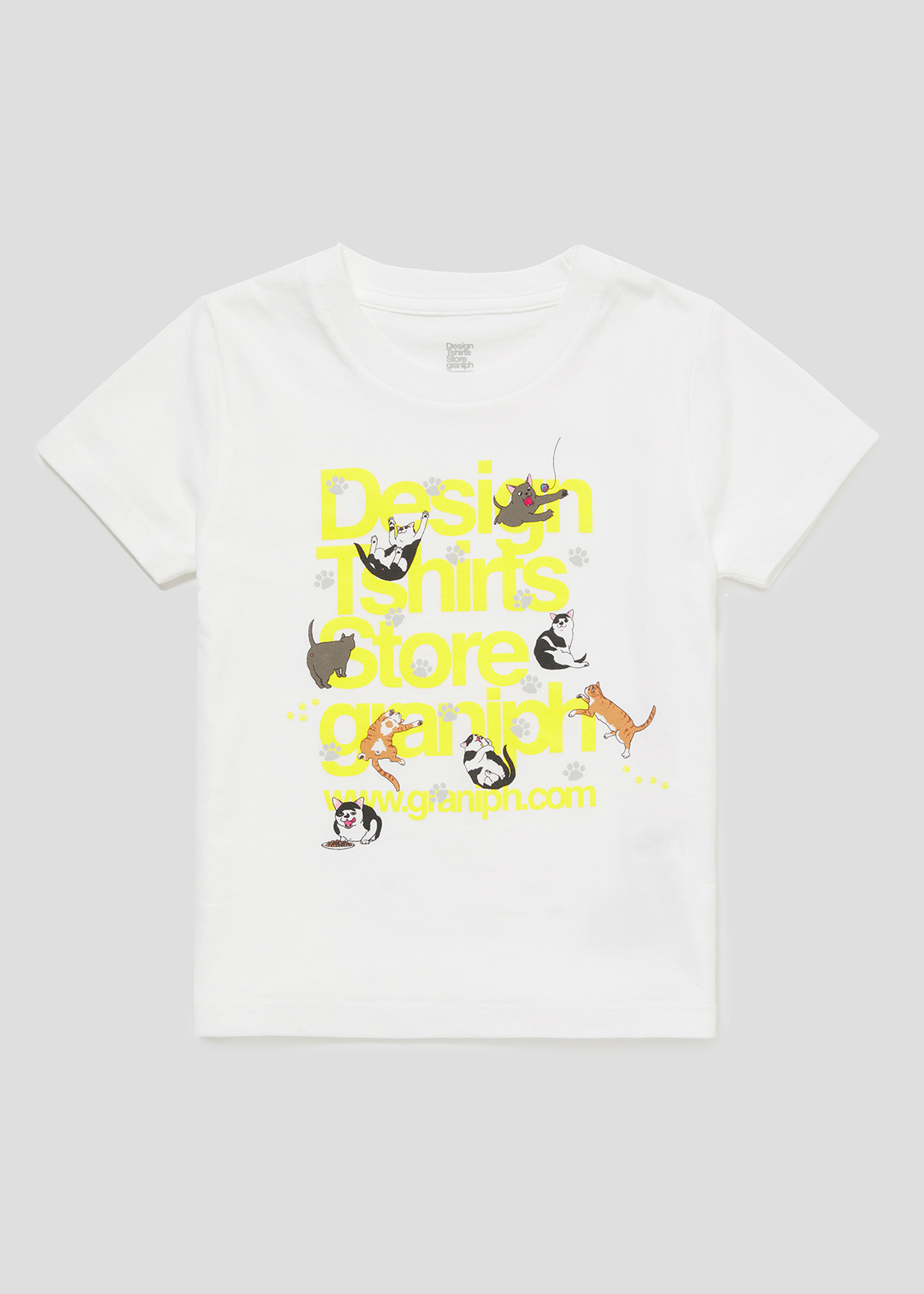 キッズ 猫とタテロゴ いくえみ綾 コラボキッズtシャツ グラニフ公式オンラインストア