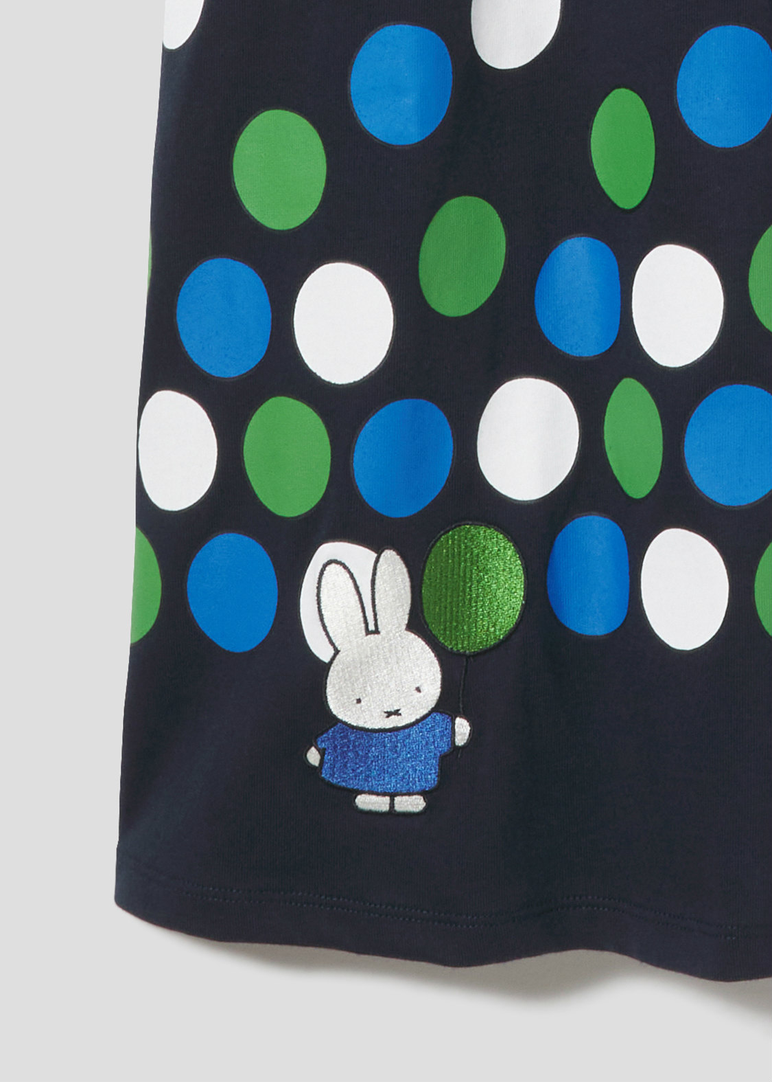 ウィメンズ 風船ドット ミッフィー コラボaラインボートネックワンピース グラニフ公式オンラインストア