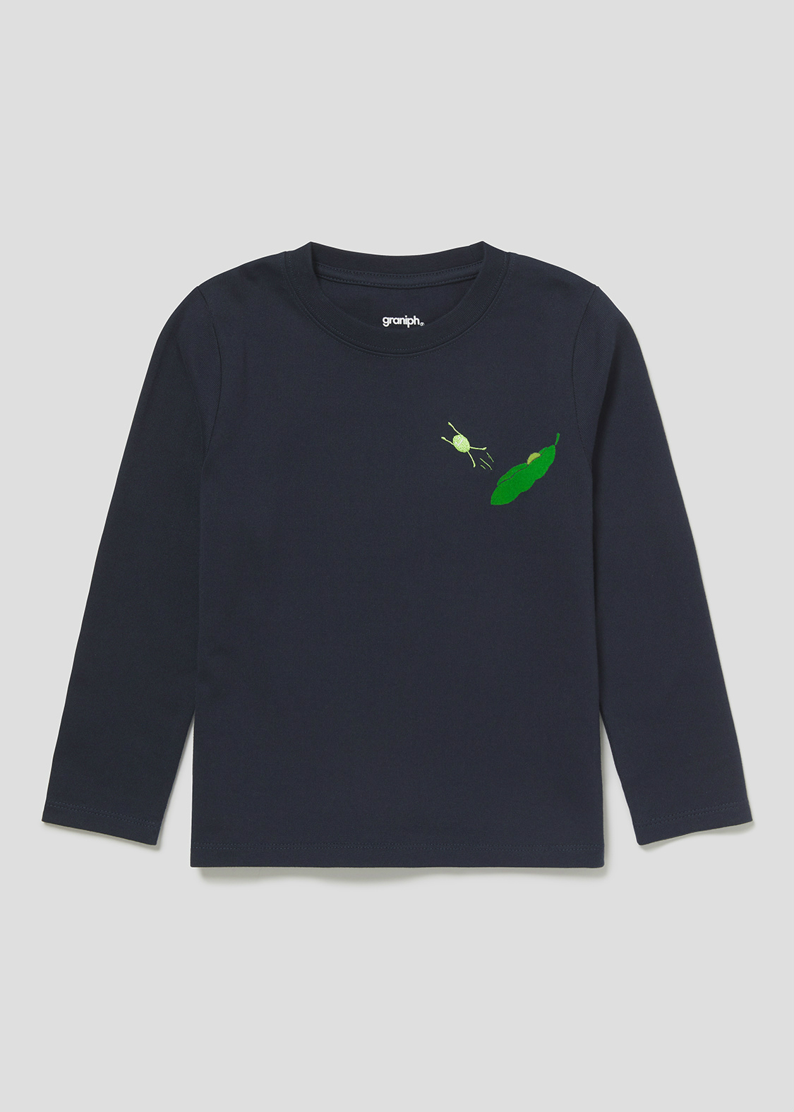 キッズ エダマメビューティフルシャドー キッズグラフィック長袖tシャツ グラニフ公式オンラインストア