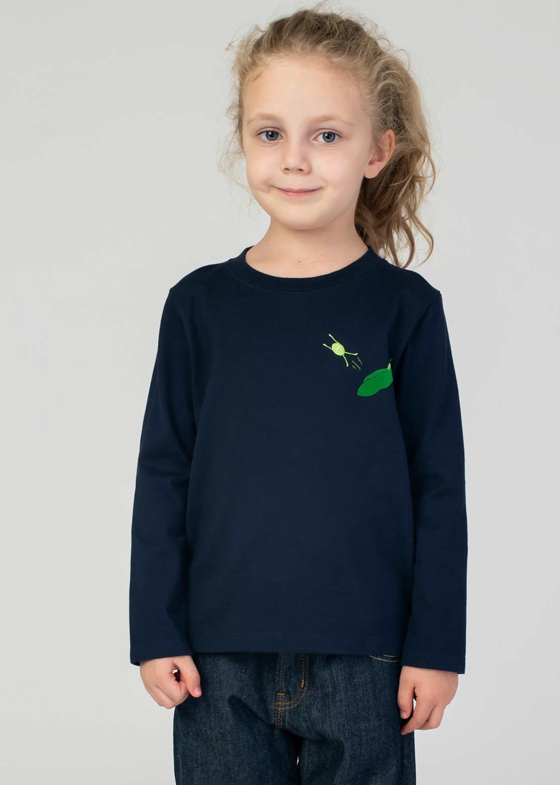 キッズ エダマメビューティフルシャドー キッズグラフィック長袖tシャツ グラニフ公式オンラインストア