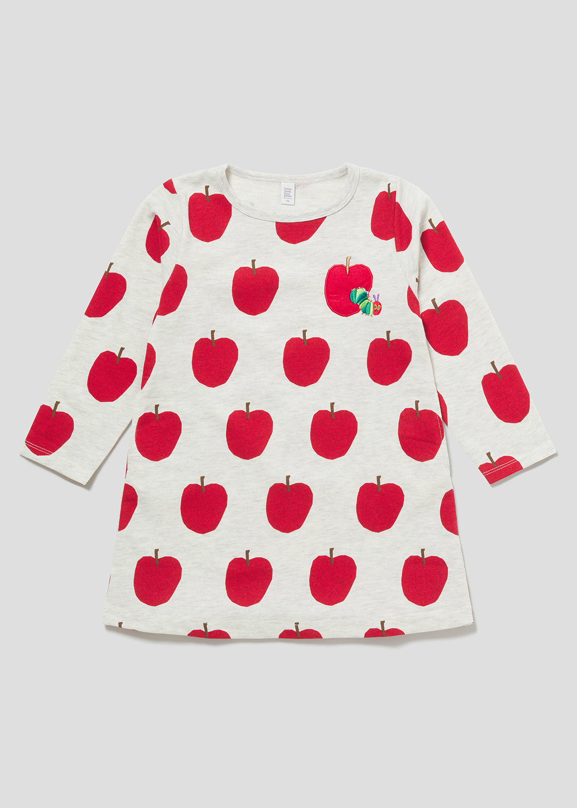 キッズ アップル パターン エリックカール コラボキッズスウェットaラインワンピース グラニフ公式オンラインストア