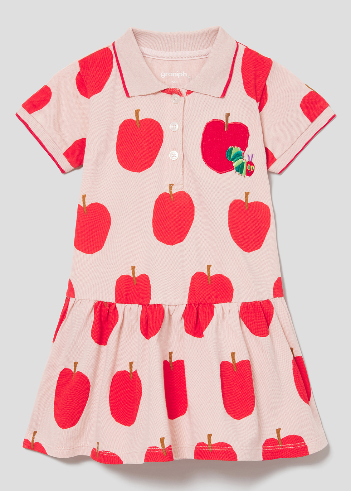 ベビー アップルパターン エリックカール コラボベビーポロワンピース グラニフ公式オンラインストア